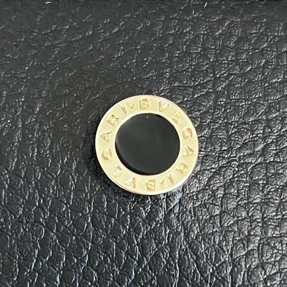 Bvlgari Bulgari Emirates First Class Travel Dopp Bag Pebbled Black & Tan New - Picture 2 of 7